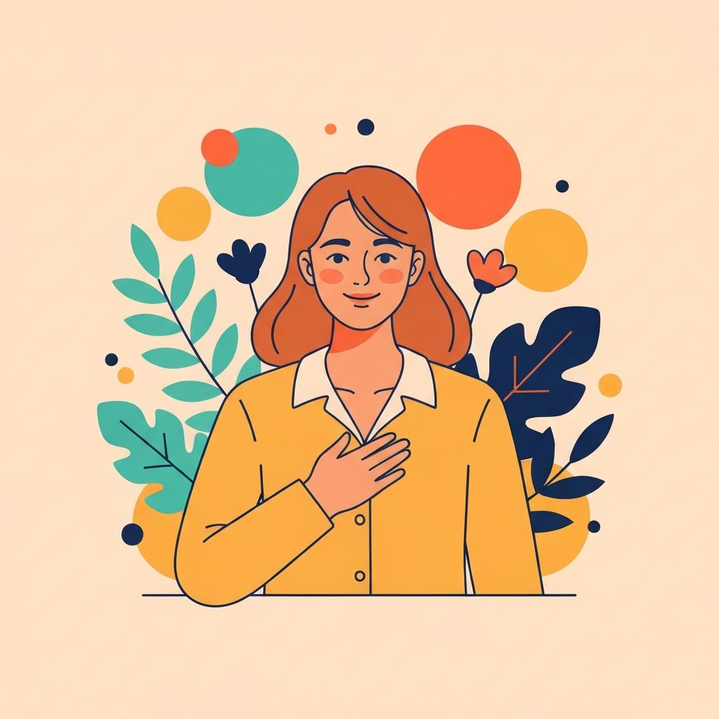 Illustration representant Clotilde, chaleureuse et bienveillante