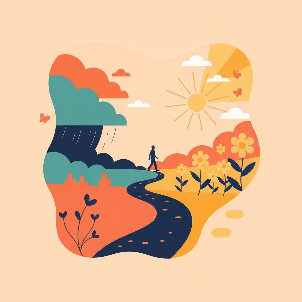 Illustration d'un chemin de transformation interieure